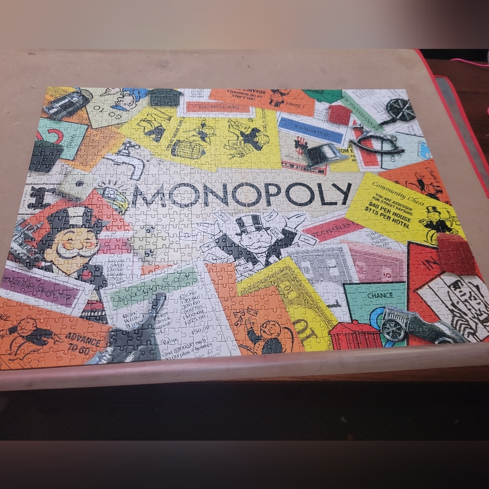 Spin Masters Puzzles‎ Colorful Monopoly Puzzle 1000pc Complete
